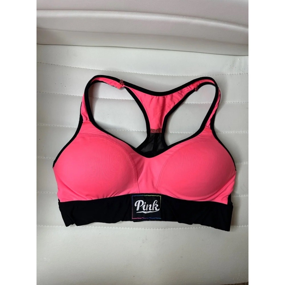 Victoria Secret Pink and Black Sport Bra‎